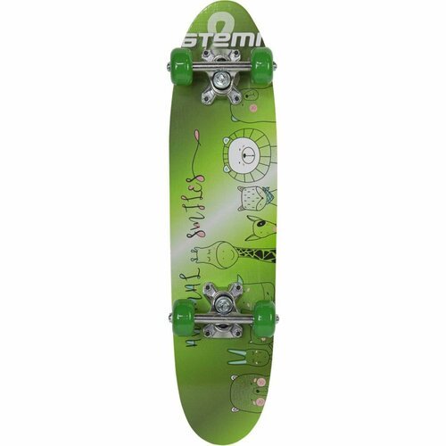 Скейтборд Atemi ASB24D01 зеленый/рисунок