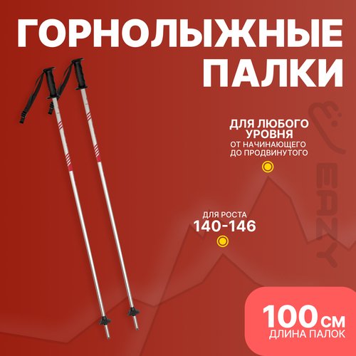 Детские горнолыжные палки Eazy 100 см, Рост 140-146 см