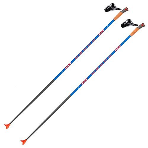 Лыжные палки KV+ Forza Clip Blue 22P016B, 160 см, синий/черный