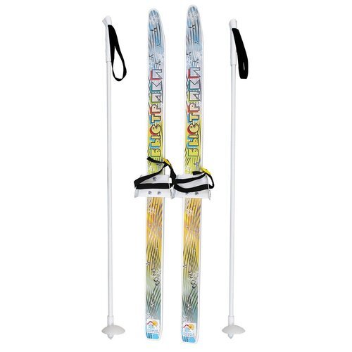 Лыжи детские Быстрики с палками, 5234-00, 130 см