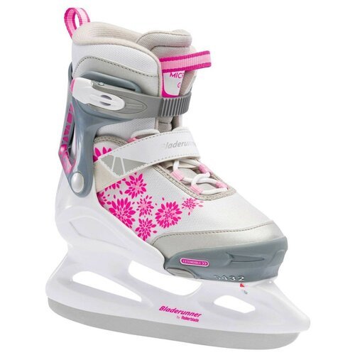 Детские раздвижные коньки Bladerunner Micro Ice G 21/22 - White/Pink р. 32 - 37