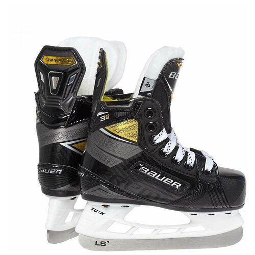 Коньки хоккейные Bauer Supreme 3S PRO BTH20 YTH (размер D 10, цвет Черный/ желтый)