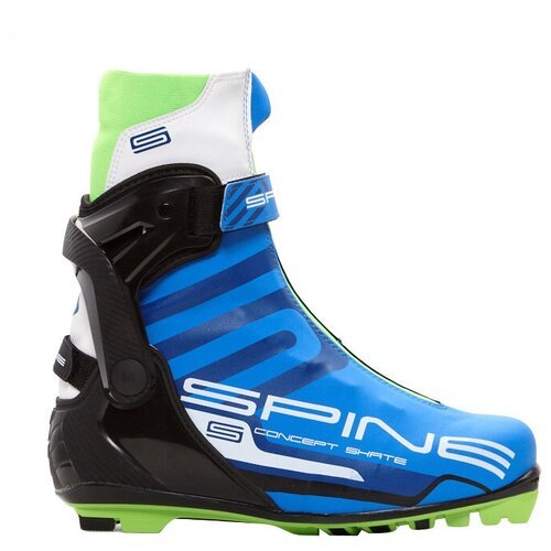 Детские лыжные ботинки Spine Concept Skate Pro 2021-2022, р.43 EU, синий/черный/сaлатовый