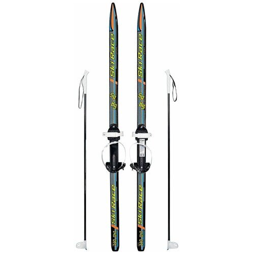 Лыжи подростковые Ski Race с палками (140/105)