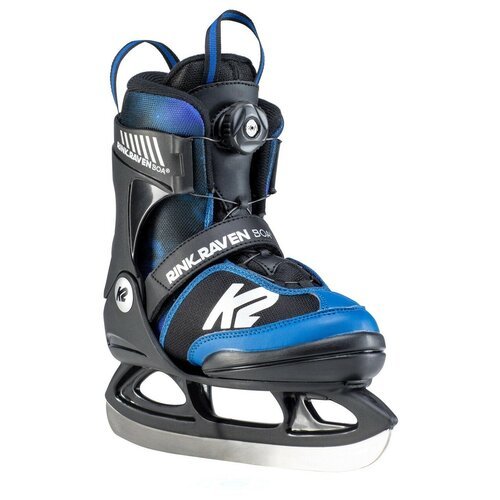 Детские раздвижные коньки K2 Rink Raven Ice Boa - 21/22 Black/Blue р. 29-34