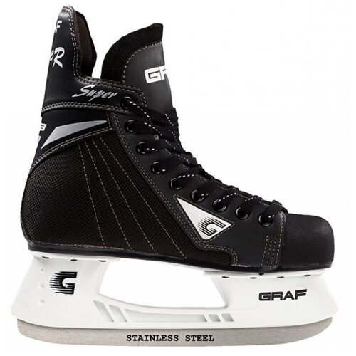 На удалениеконьки хоккейные Graf Super G Sakurai blades SR (размер R 44, цвет Черный)