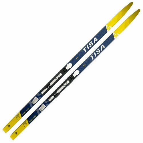 Лыжный комплект TISA Sport Step Jr. с креплениями (синий/желтый) (170)