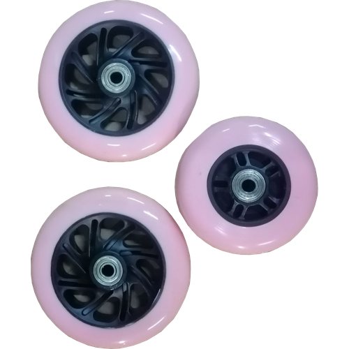 Набор колес для самоката RIDEX 3D Robin, (120/90 мм), розовый