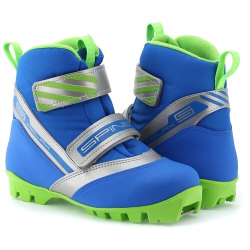 Детские лыжные ботинки Spine Relax 115 NNN 2020-2021, р.39, синий/зеленый