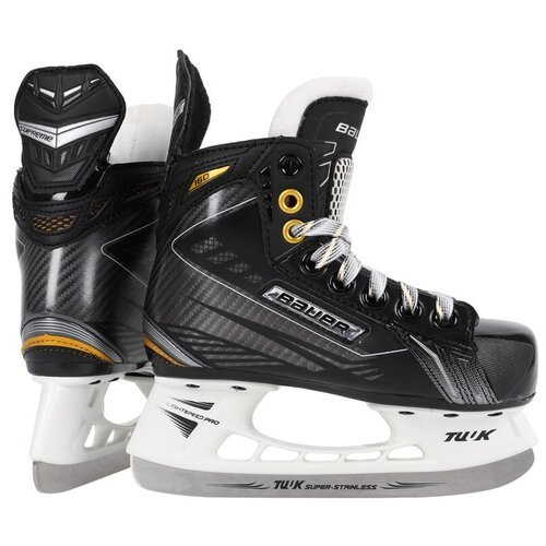 Коньки хоккейные Bauer Supreme S160 BTH14 YTH (размер D Y8, цвет Черный)